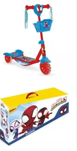 MONOPATIN C/LUZ Y SONIDO SPIDER 61CM X60CM X16CM 094717 (BX8)