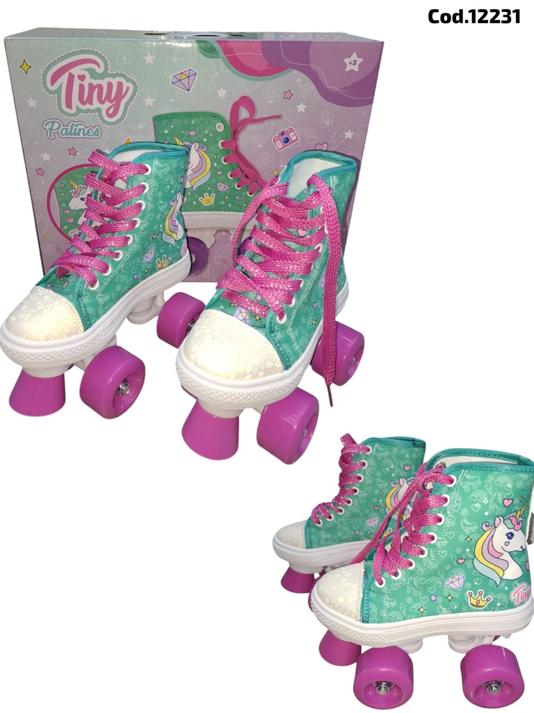 [PRENR12231] PATINES ZAPATILLA TINY UNICORNIO T28-32