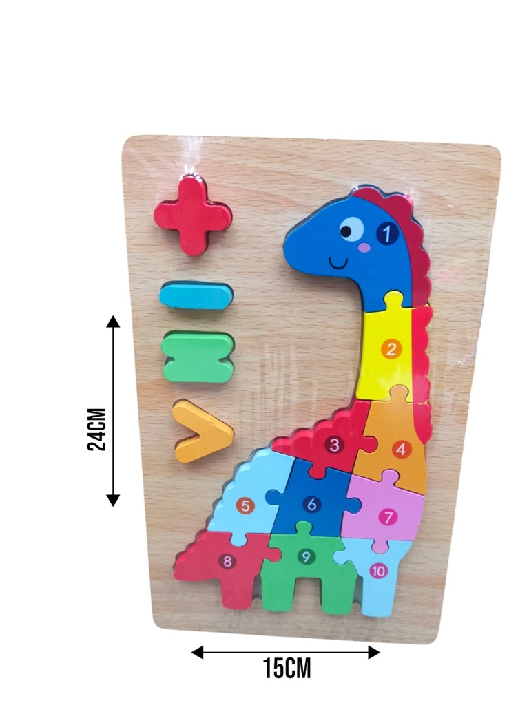 [PRENRDINO55165] ROMPECABEZA MADERA DINO 55165