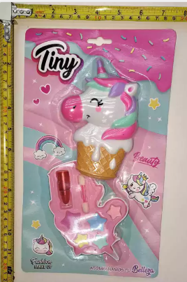 [PRENR3100] SET MAQUILLAJE UNICORNIO PASTEL EN BLISTER 31CM X18CM X4CM 089058