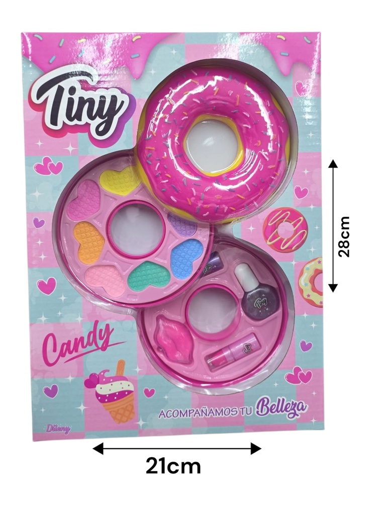 SET DE MAQUILLAJE EN CAJA C/SOMBRAS Y ESMALTES 070964
