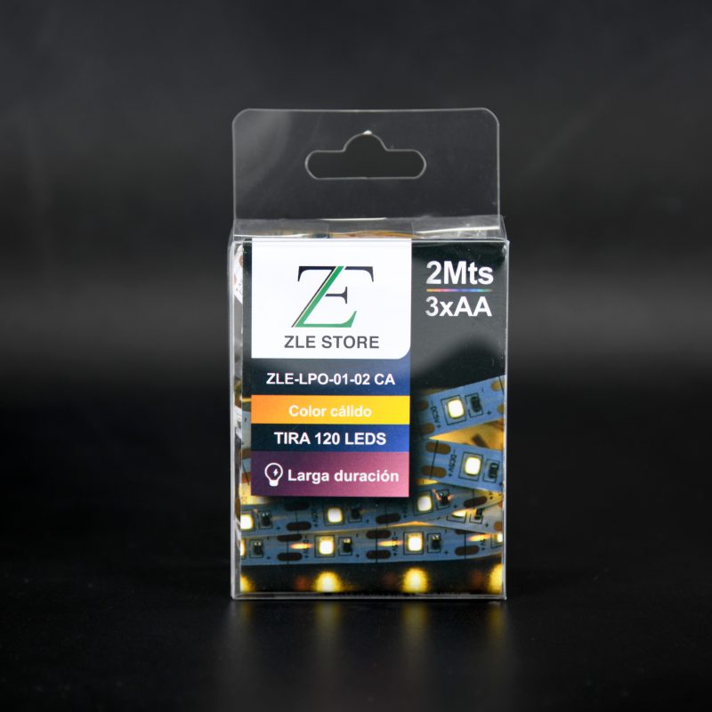 TIRA 120 LEDS A PILA (AA)