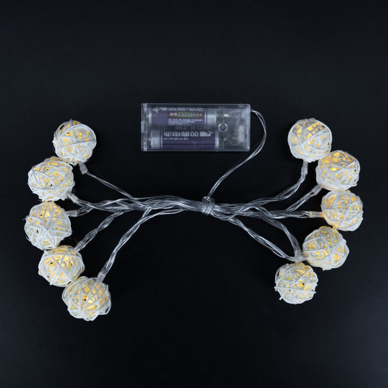 GUIRNALDA 10 LED – PELOTA DE RAMAS (AA)