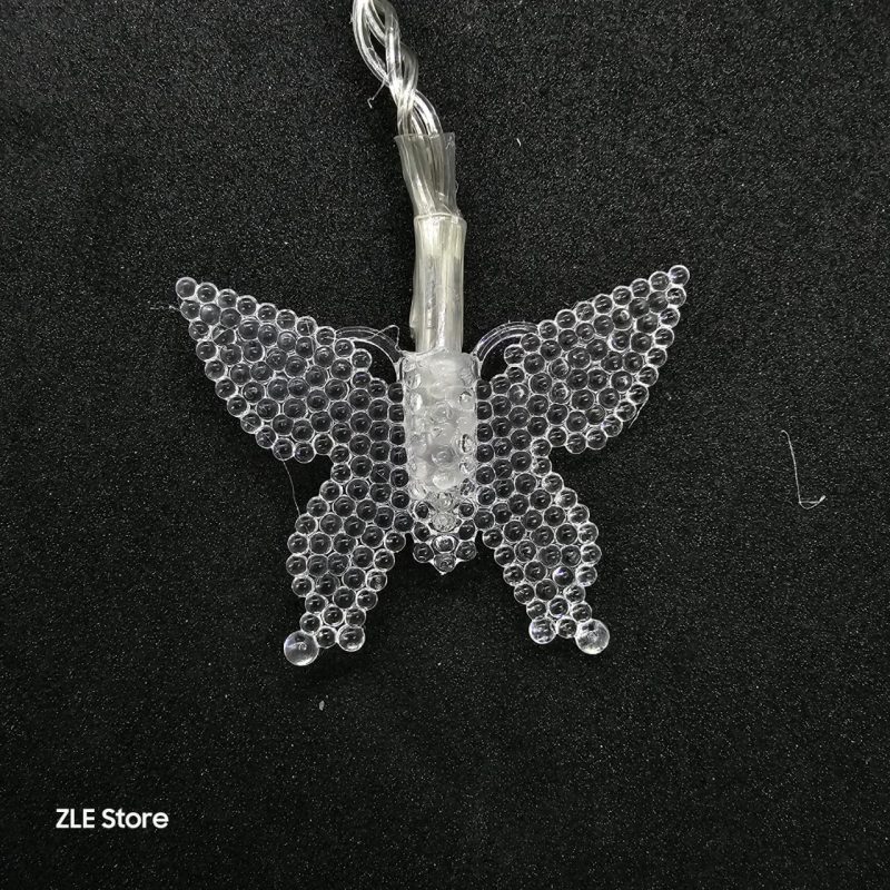 28 LED – MARIPOSAS CON PERLAS 220V