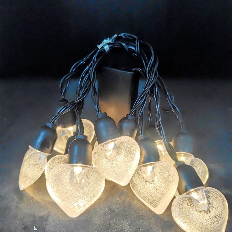 [PREZLLPG15] GUIRNALDA 10 LED – CORAZÓN TRANSPARENTE CON CABEZAL NEGRO (AA)