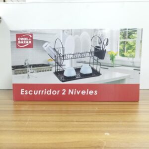 [PRECTESCURRIDOR2PISOSCCUBIERTERONEGRO2] ESCURRIDOR 2 PISOS C/CUBIERTERO NEGRO