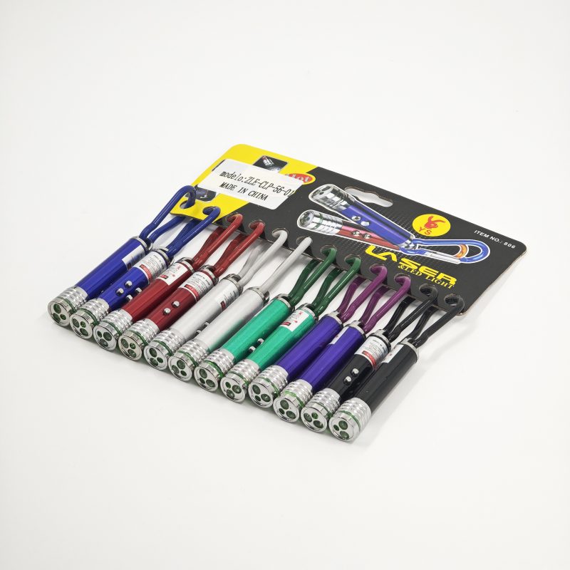 [PREZLCLP5601] LLAVERO LASER CON LINTERNA X12