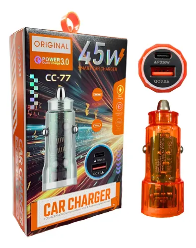 CABEZAL AUTO 45W ENTRADA TYC Y USB