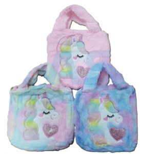 CARTERA INFANTIL {MAB89} PELUCHE UNICORNIO