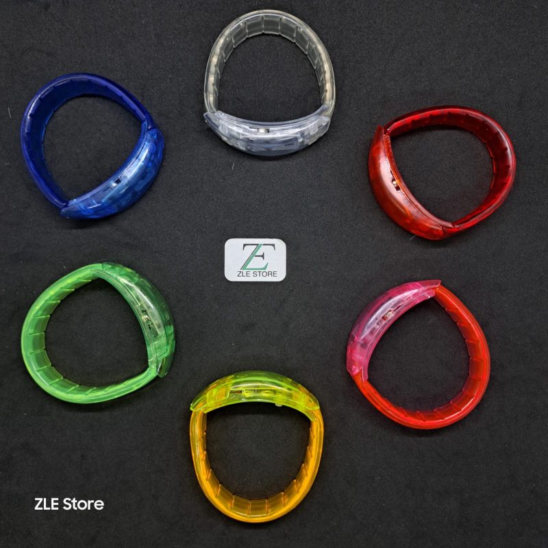 [PREZLCPU01] PULSERA CON LUZ CON GOMA ANCHA X12