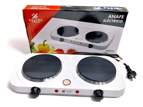 ANAFE ELECTRICO DOS HORNALLAS 2000W EXXTRA TECH
