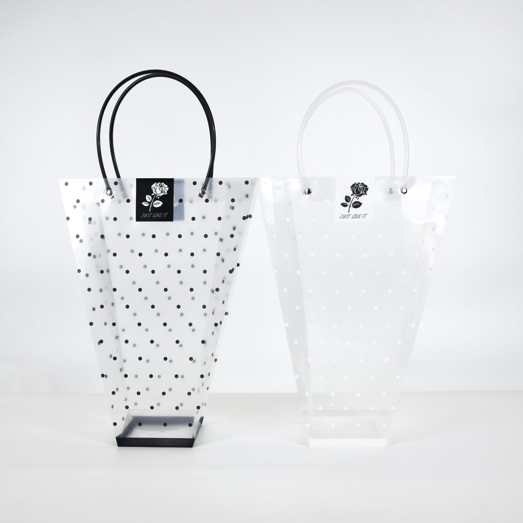 BOLSA DE REGALO CON LUNARES MEDIANA X10