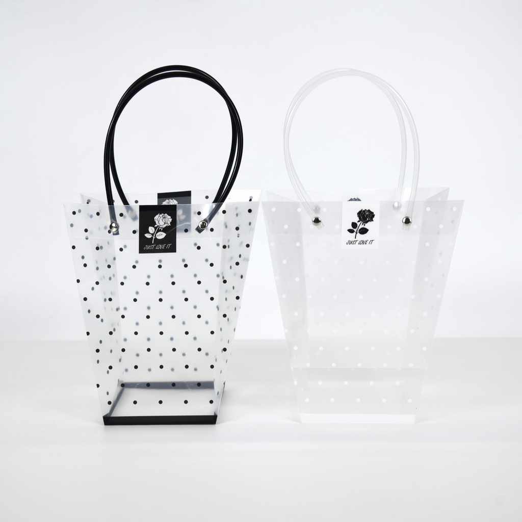 BOLSA DE REGALO CON LUNARES CHICA X10