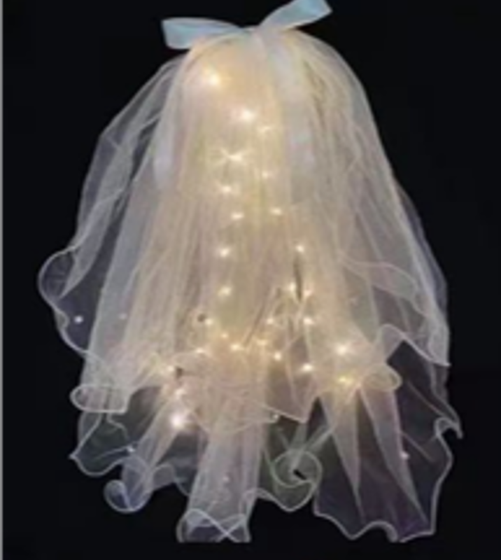 [PREZLCV4301] VINCHA VELO COTILLON CON LUZ X12