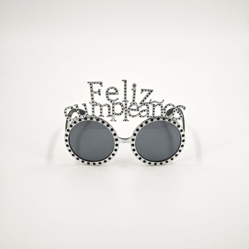 ANTEOJO REDONDO DIAMANTES FELIZ CUMPLEAÑOS X12