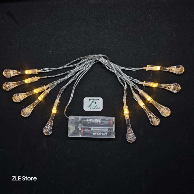 GUIRNALDA 10 LED – GOTA DE AGUA (AA)
