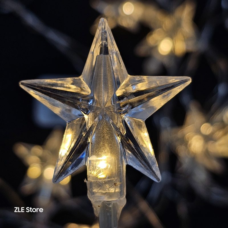 28 LED – ESTRELLAS TRANSPARENTES 220V