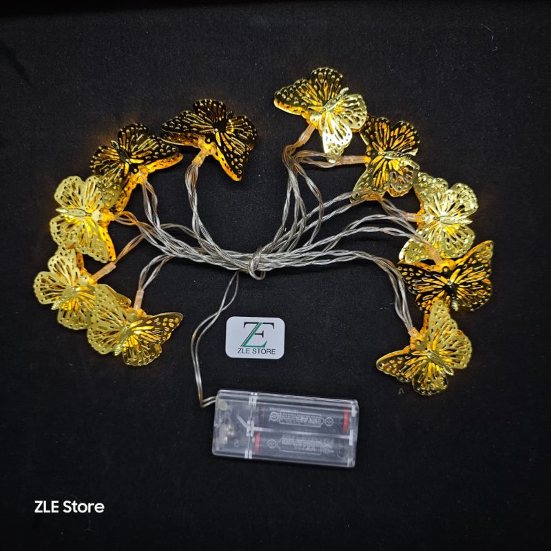 [PREZLZLS8611CA] GUIRNALDA 10 LED – MARIPOSA DE METAL AA