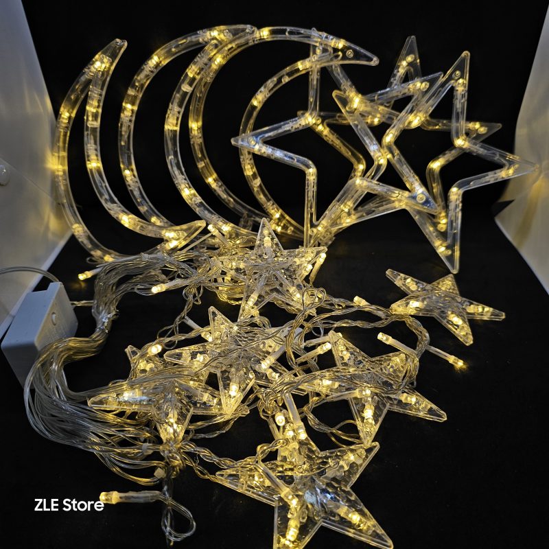 CORTINA ESTRELLA LUNA 120 LED 3X1M