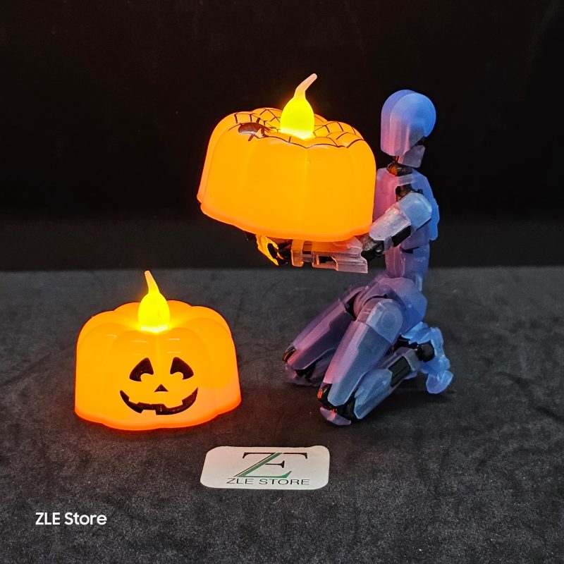 VELA CON LUZ CALABAZA X12U