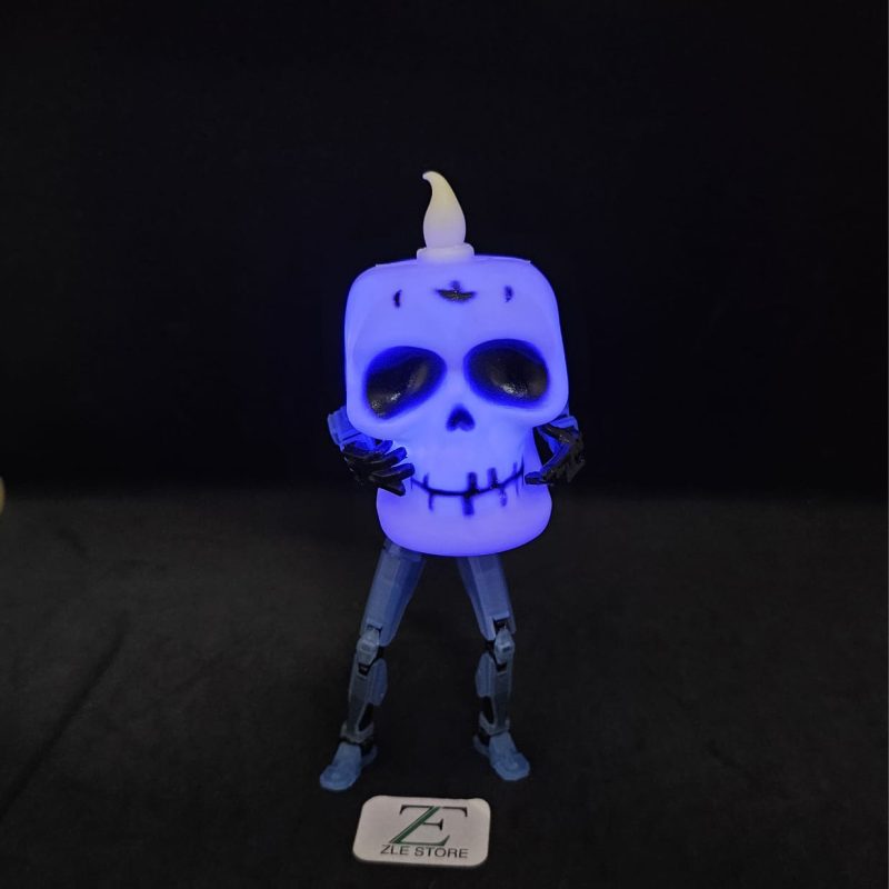 VELA CON LUZ CALAVERA X12U