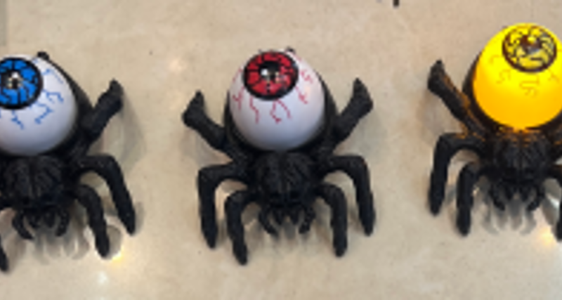VELA ARAÑA Y OJO CON LUZ X12