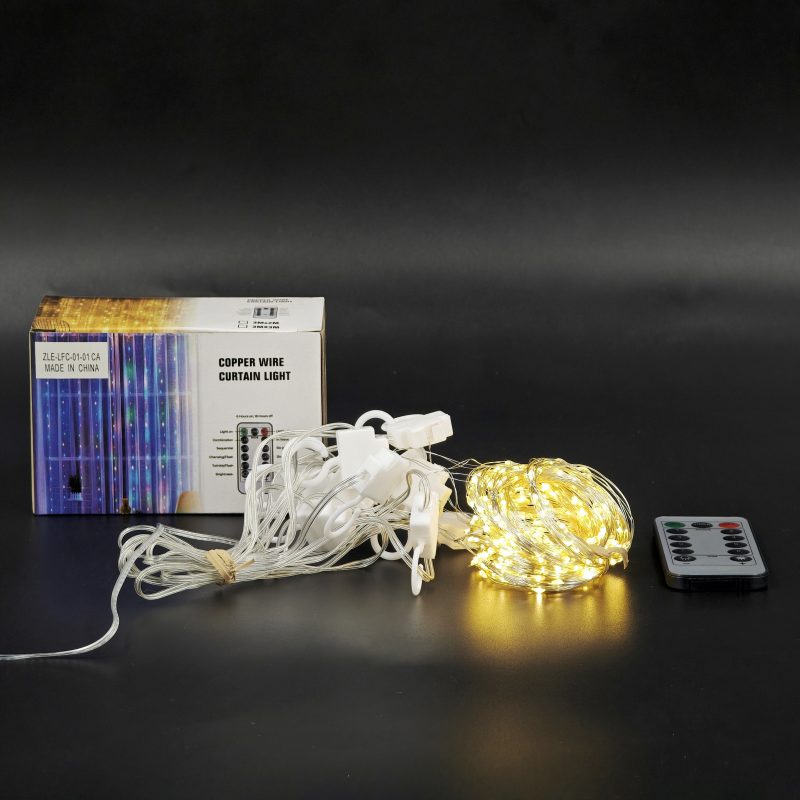 CORTINA DE ALAMBRE 300 LEDS 3*3M