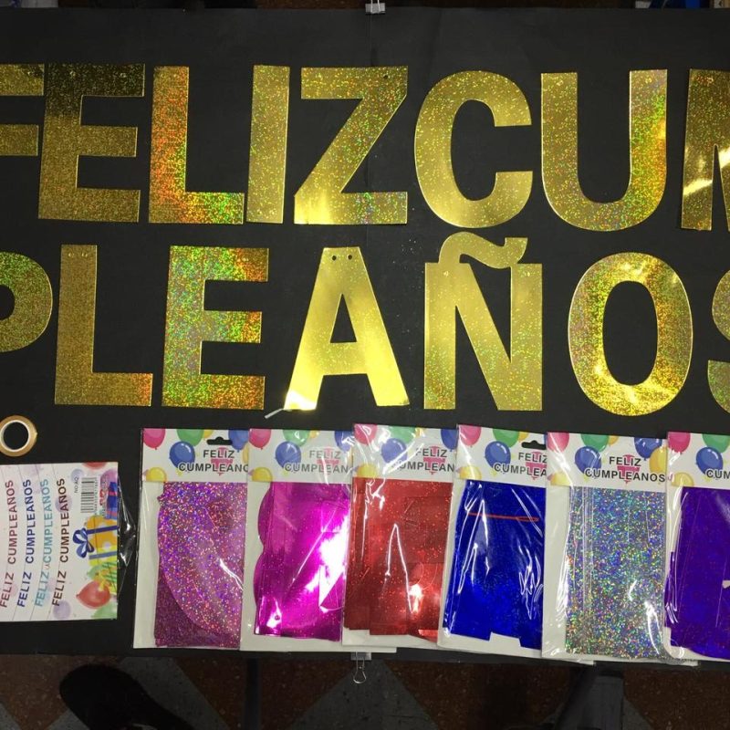 “FELIZ CUMPLEAÑOS” DE CARTÓN X12U