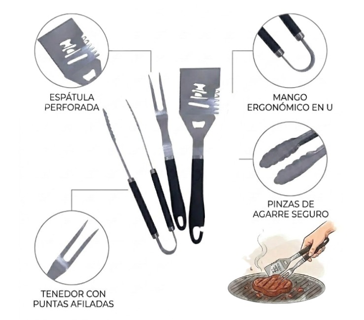 [PREITHOG0653A] KIT ASADOR ACERO