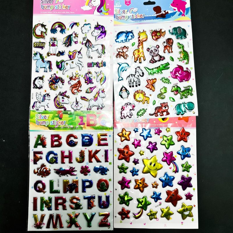 STICKER DE ANIMALES SURTIDO X12U 10*24