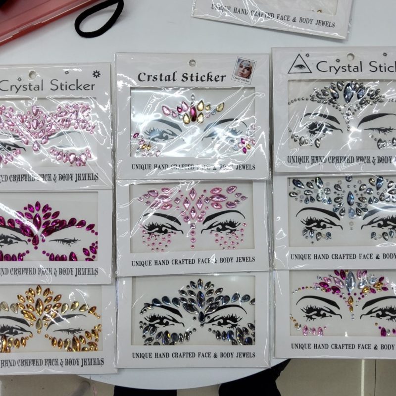 STICKER PARA CARA 17*14CM X12U