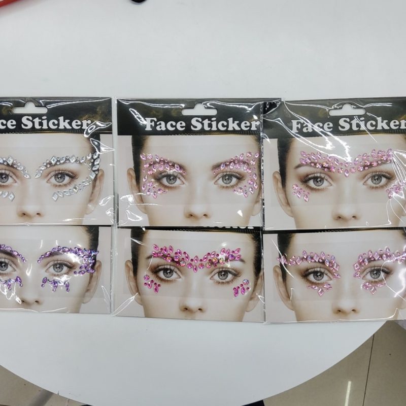 STICKER PARA CARA 16*12.5CM X12U