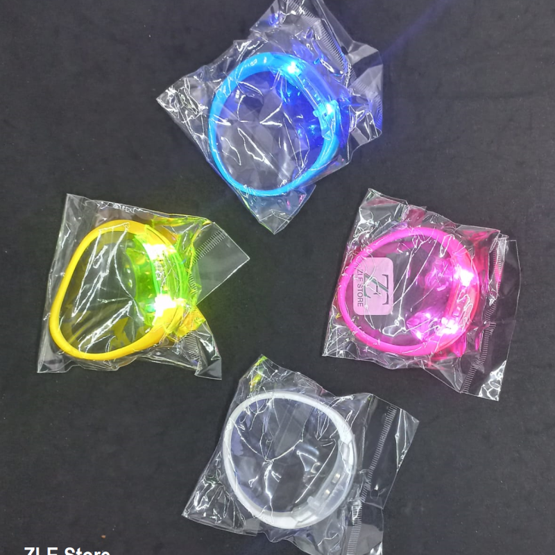 PULSERA DE GOMA CON LUZ X12