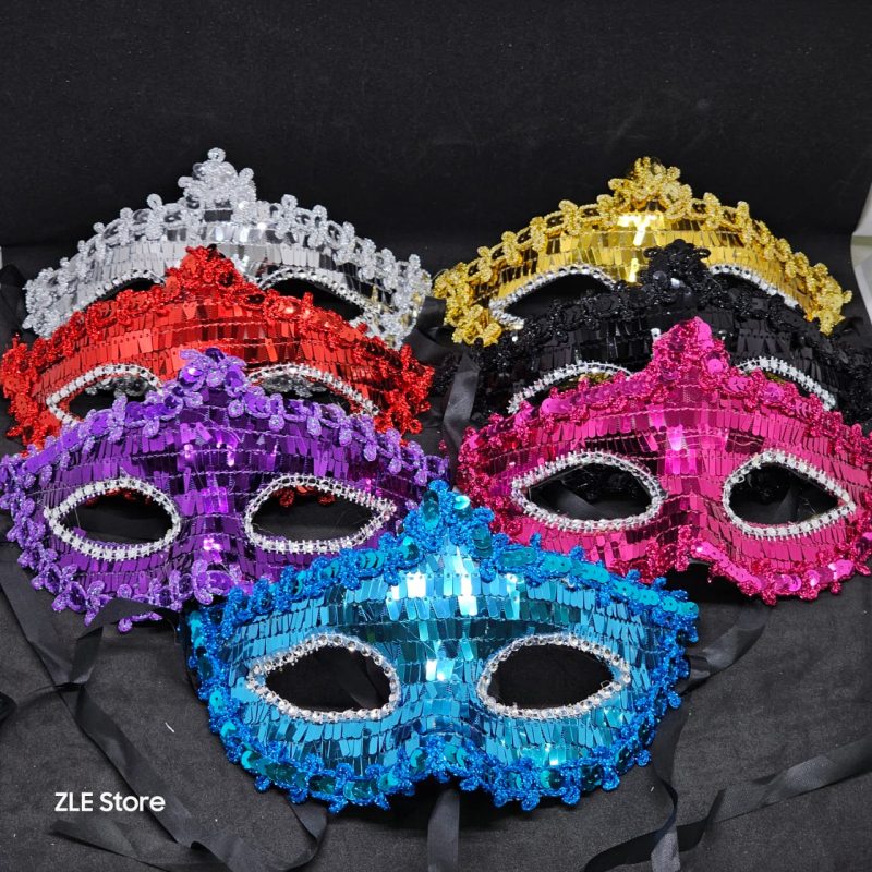 ANTIFAZ CON LENTEJUELAS X12U