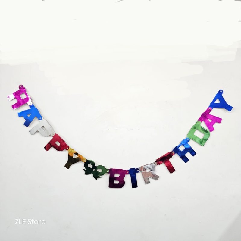 BANDERÍN “HAPPY BIRTHDAY” DE CARTÓN X12U CB-08