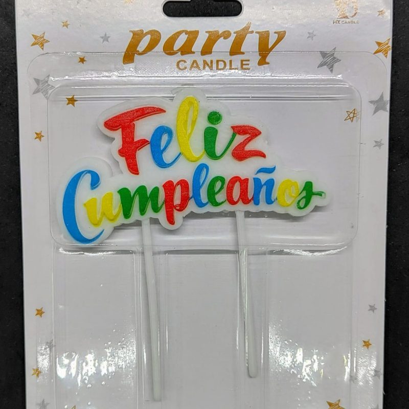 VELA DE CUMPLEAÑOS FRASE X12