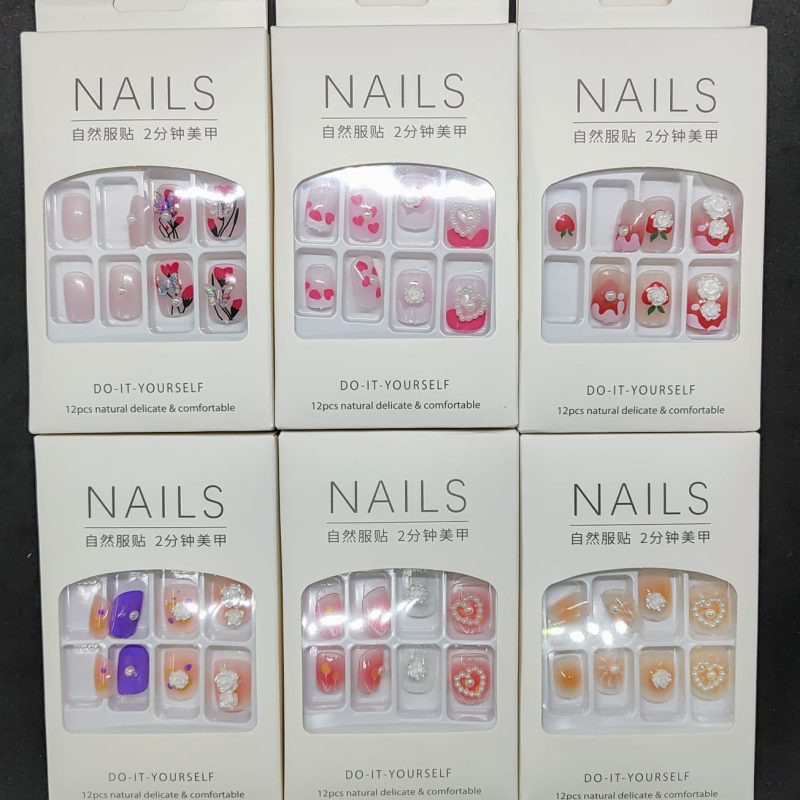 UÑAS POSTIZAS X12 6 MODELOS