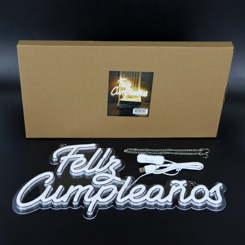 CARTEL LED FELIZ CUMPLEAÑOS 42*20 CM