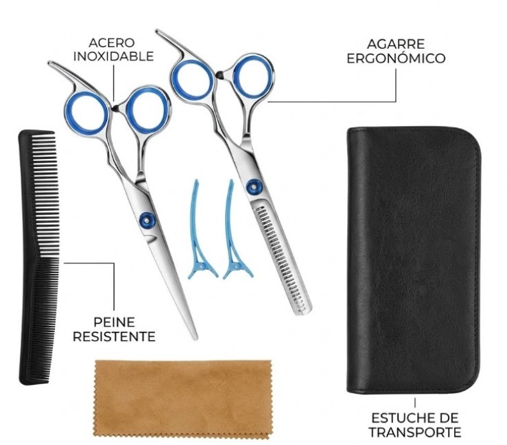 KIT DE TIJERAS PELUQUERIA