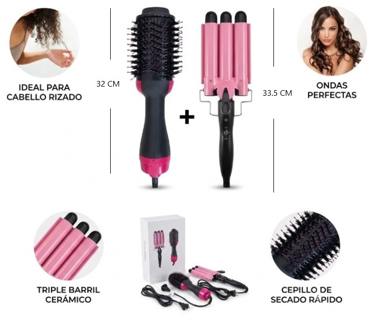 [PREITHOG0556] KIT BUCLERA Y CEPILLO SECADOR