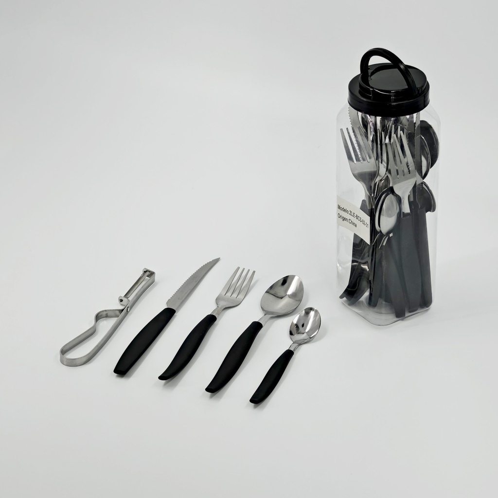 Set cubiertos x24 + Pelapapa