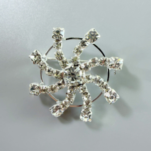 PRENDEDOR DE METAL CON STRASS 11170/15