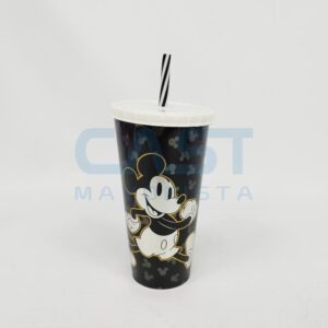 VASO 700ML TAPA C/ SORBETE MICKEY