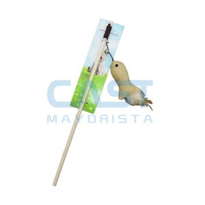 JUGUETE P/ MASCOTA (COS593) CA?A MADERA P/ GATO