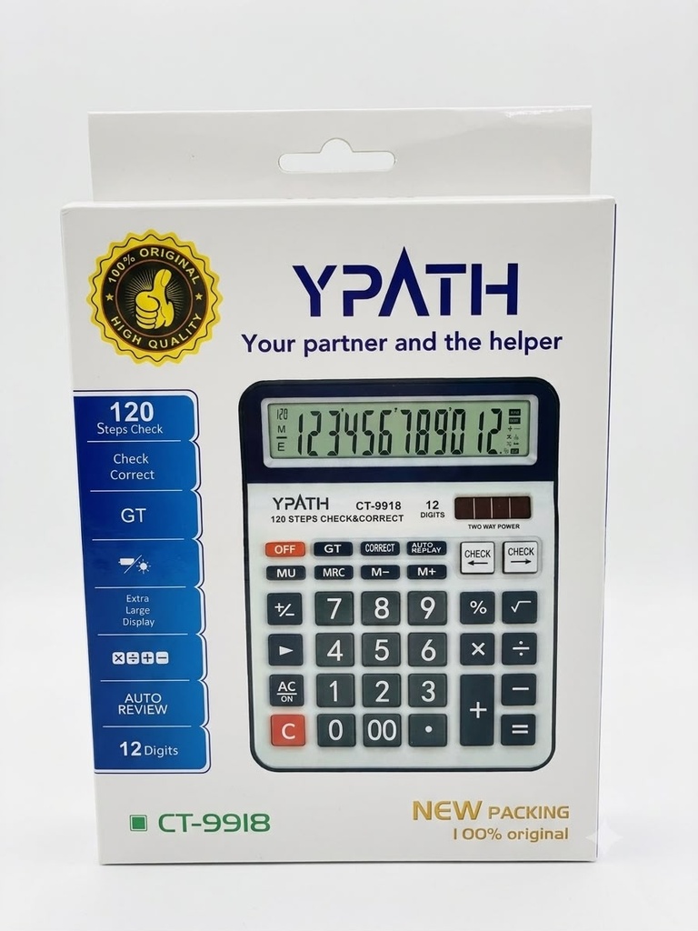 CALCULADORA 12 DIGITOS YPATH PILA/SOLAR