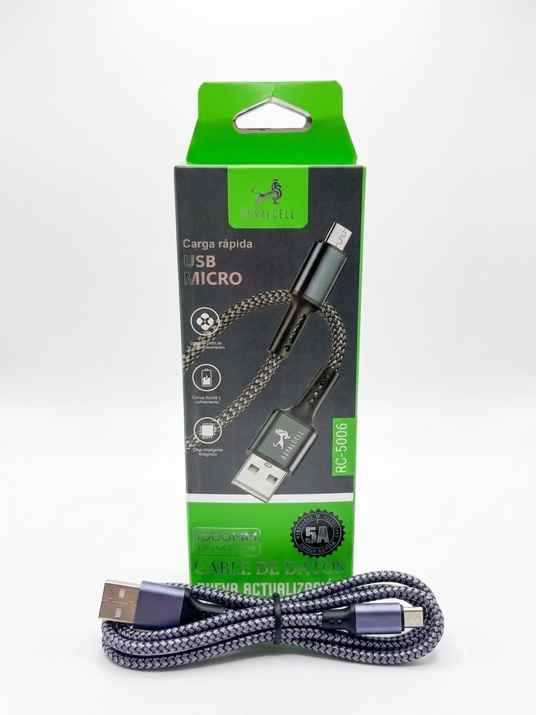 CABLE USB ROYALCELL V8 MAYADO