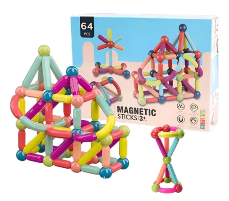 JM-SEI6 JUEGO MAGNETICO 64PCS