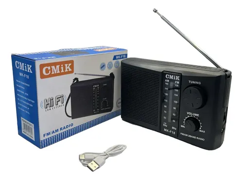 RADIO FM-AM RECARGABLE/PILA CMIK