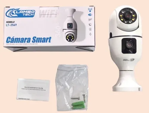 CAMARA DE SEGURIDAD 360 CON DOBLE VISOR LAMBO TECH