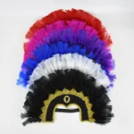 [PREZLCV5901] Vincha con plumas y pedreria x12